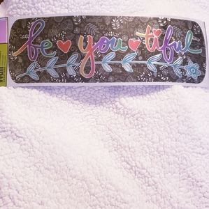 be ❤️ you ❤️ tiful Metallic Wall Sticker. NWT.